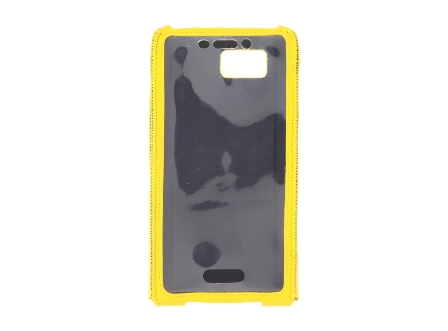 Etui en cuir jaune Pour SMART EX DZ1 (sans clip ceinture)