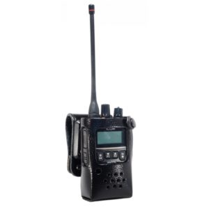 Housse en cuir clip pivot Icom pour IC-F62