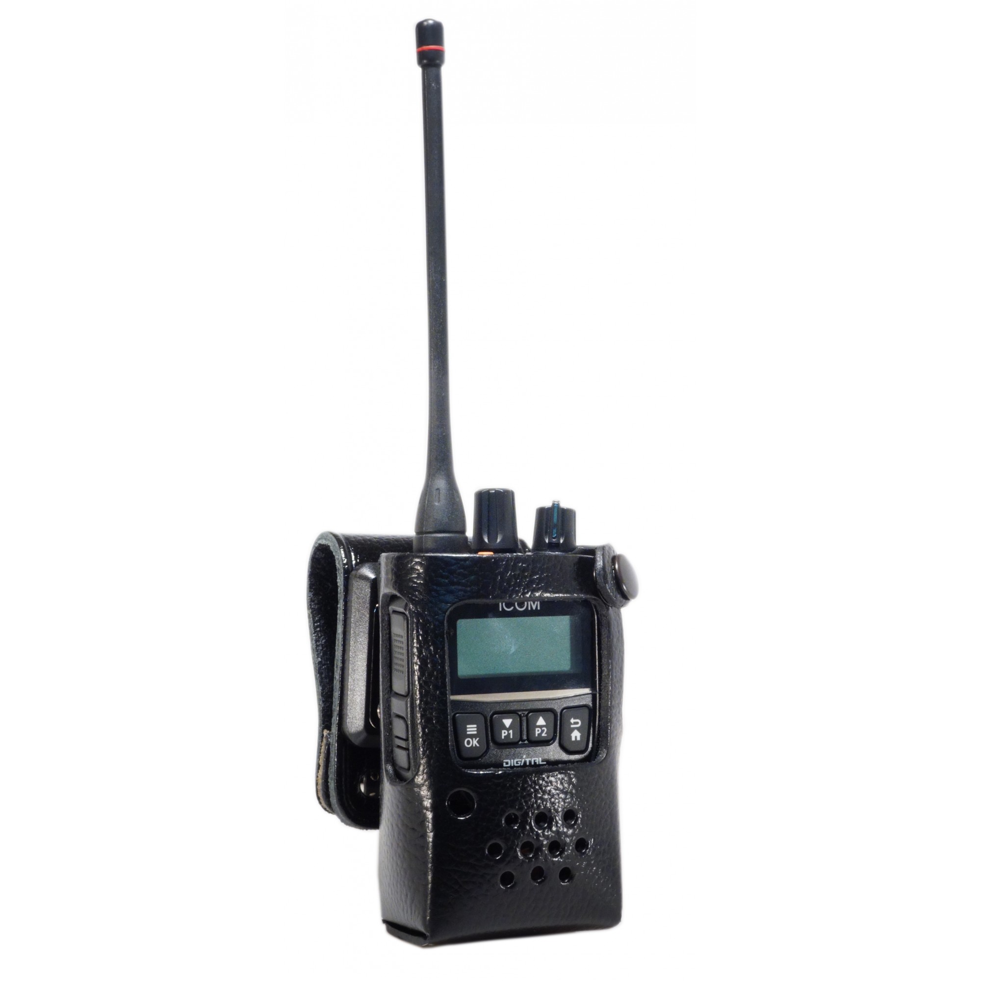 Housse en cuir clip pivot Icom pour IC-F62